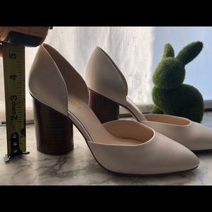 Nine West cream heels